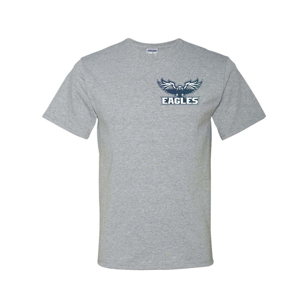 Catholic Academy of Stamford Athletic Heather Short Sleeve Gym T-Shirt w/ Logo