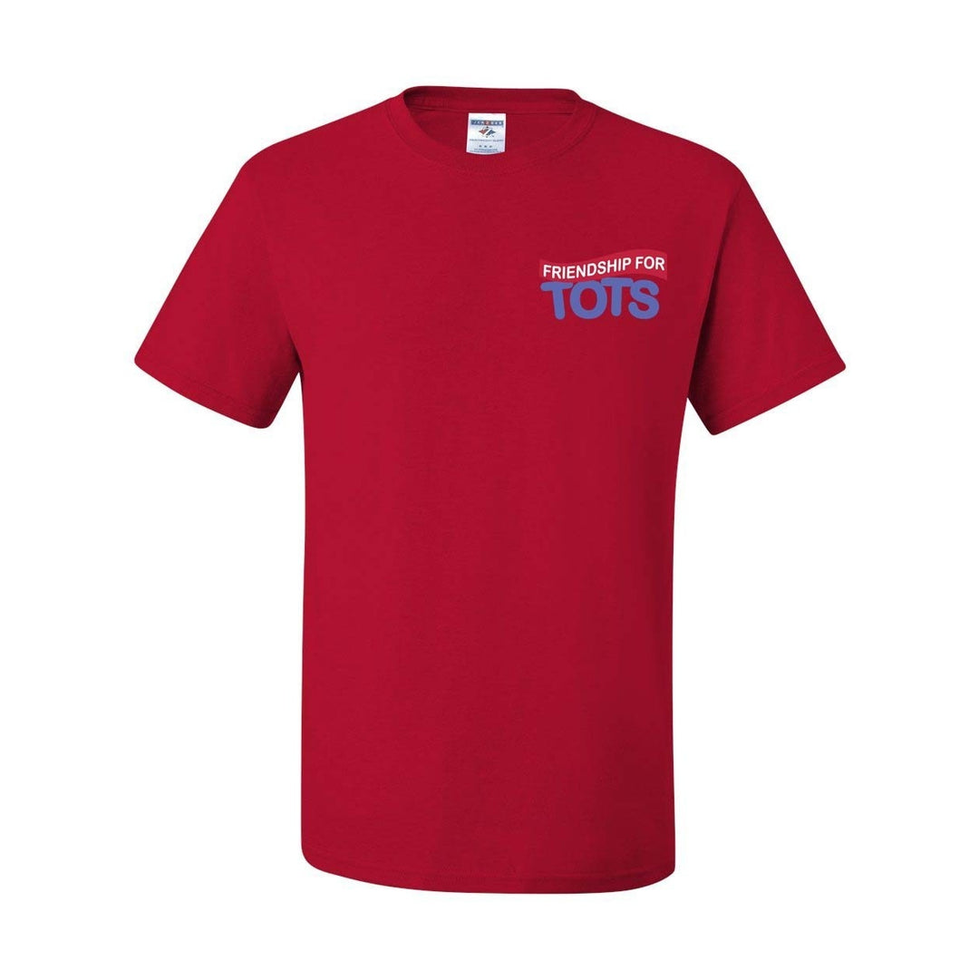 Friendship for Tots School Red Short Sleeve Gym T-Shirt w/ Logo