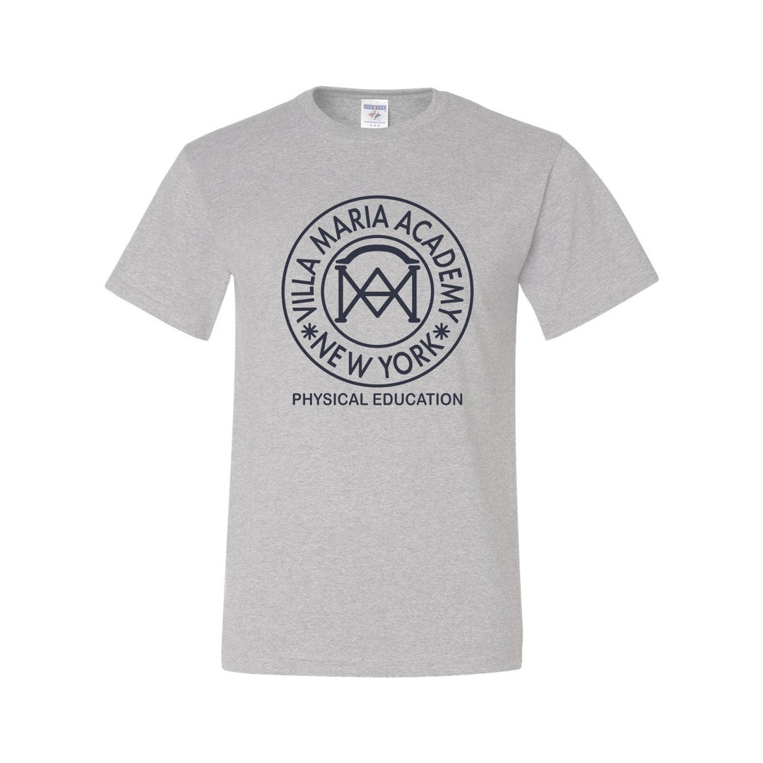 Villa Maria Academy Ash Short Sleeve Gym T-Shirt w/ Logo