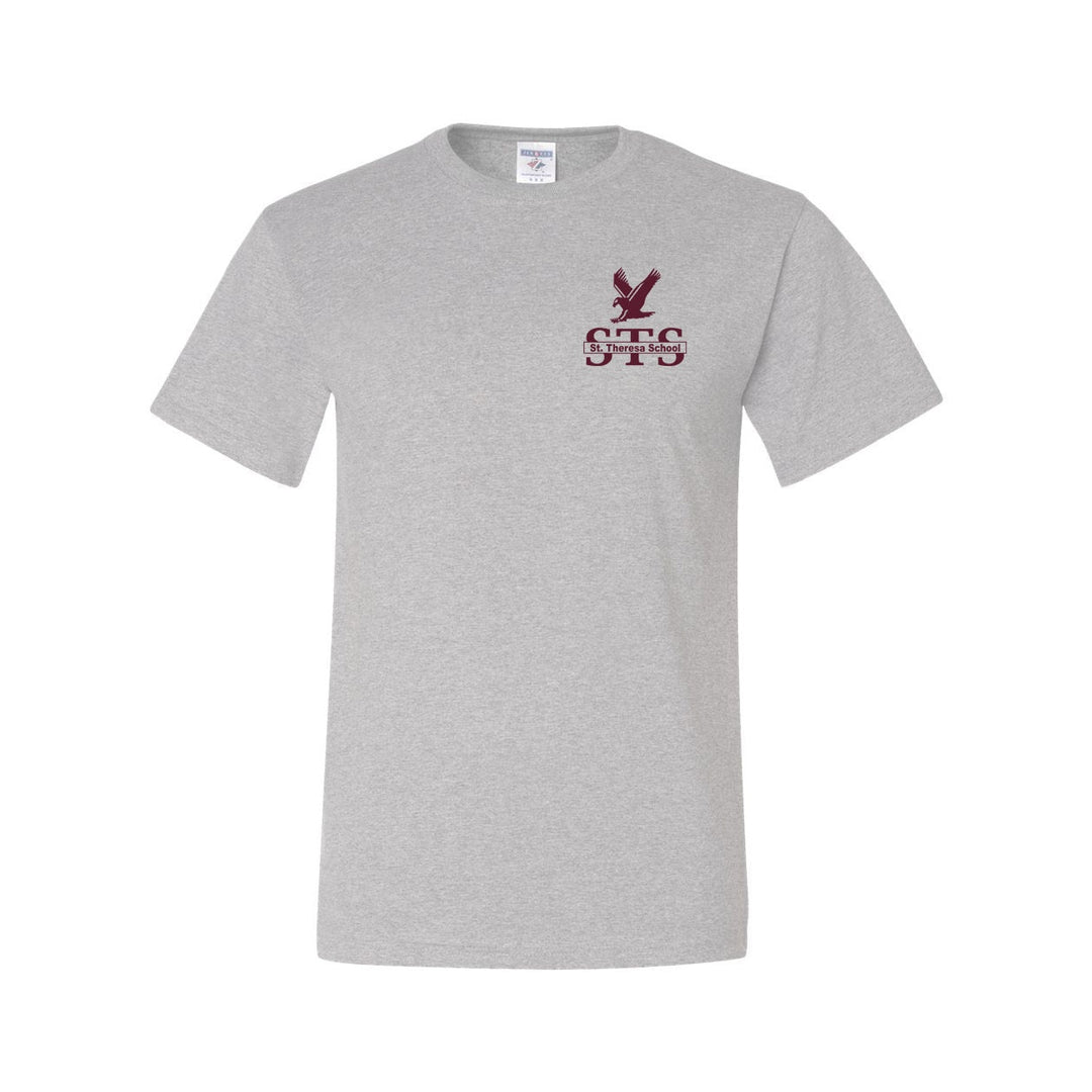 St. Theresa School Ash Short Sleeve Gym T-Shirt w/ Logo