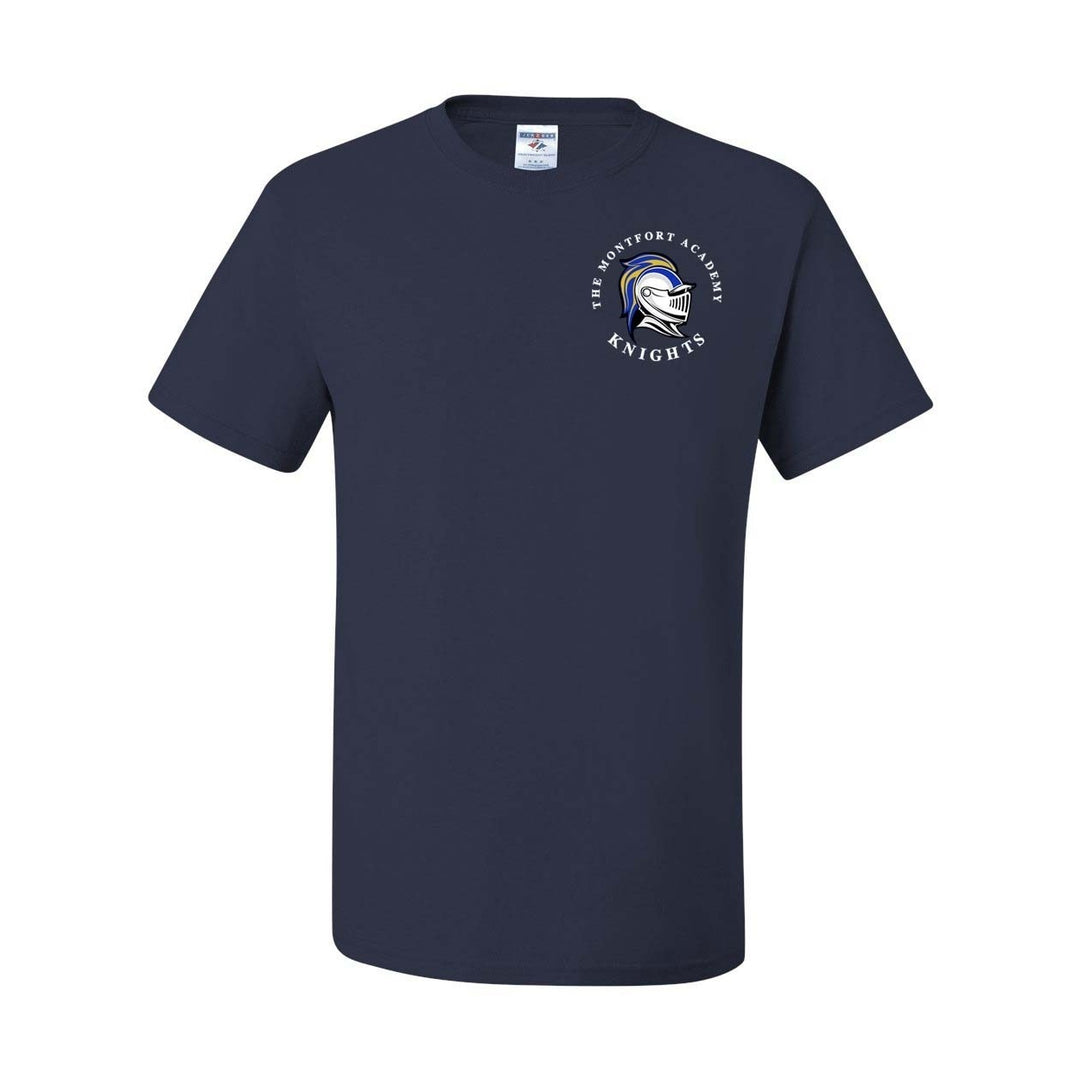 The Montfort Academy Navy Short Sleeve Gym T-Shirt w/ Logo