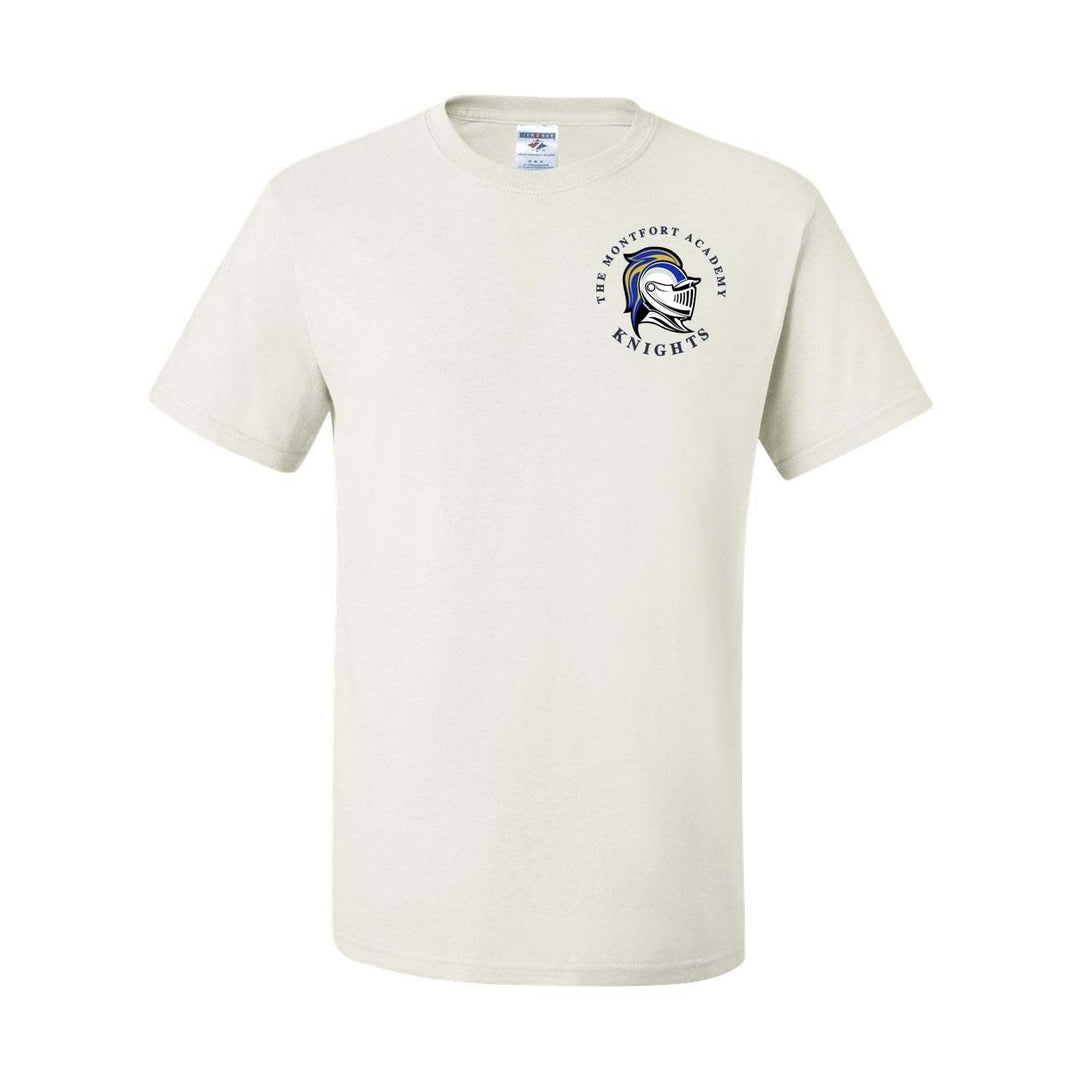 The Montfort Academy White Short Sleeve Gym T-Shirt w/ Logo