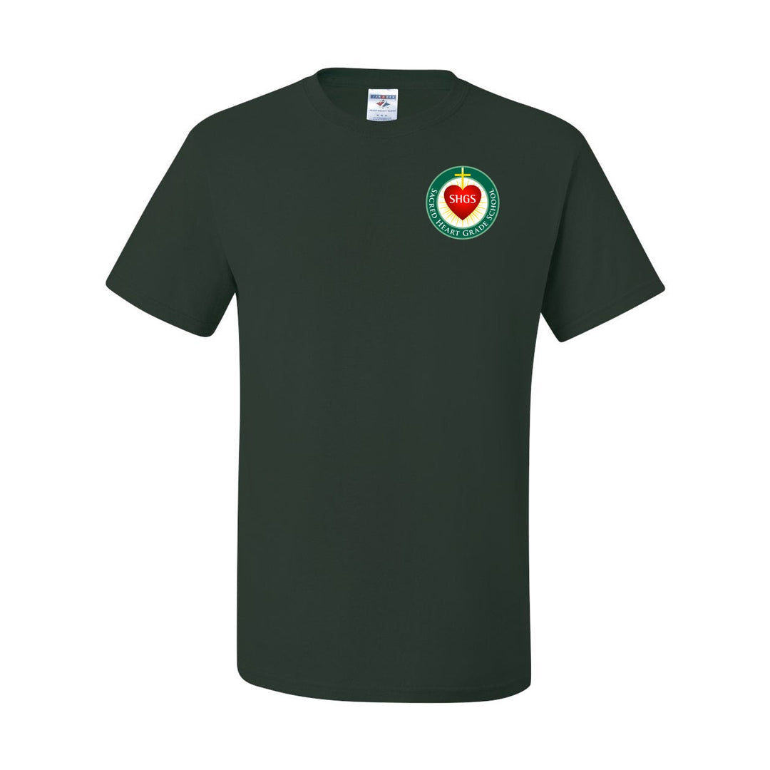 Sacred Heart Grade School Forest Short Sleeve Gym T-Shirt w/ Logo