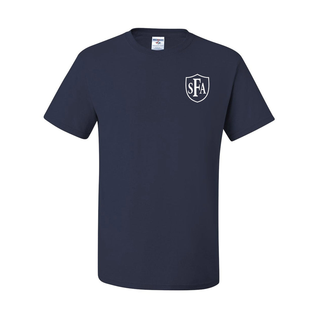 St. Francis of Assisi School Navy Short Sleeve Gym T-Shirt w/ Logo