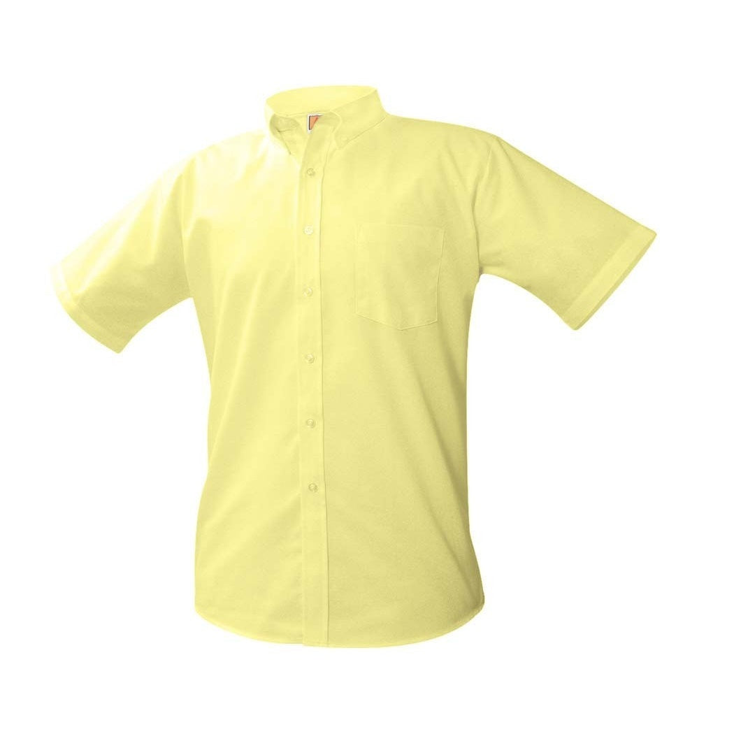 Yellow Short Sleeve Dress Shirt
