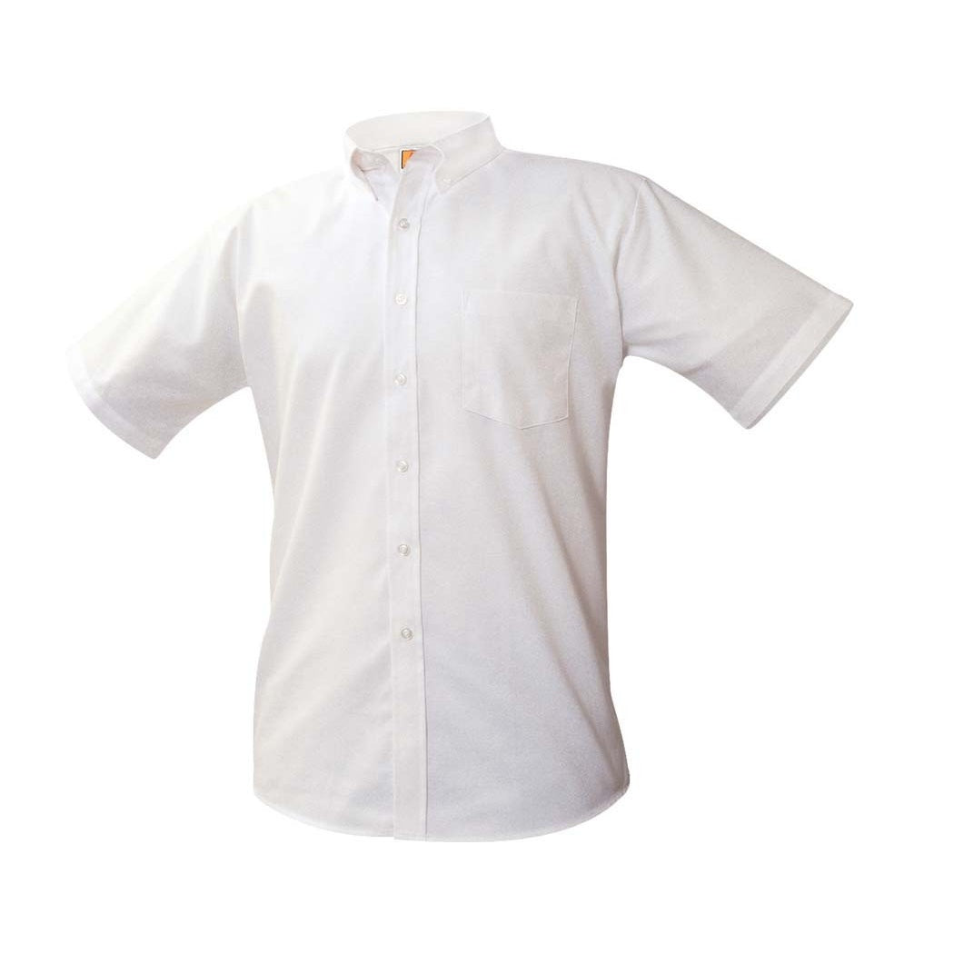 White Short Sleeve Dress Shirt