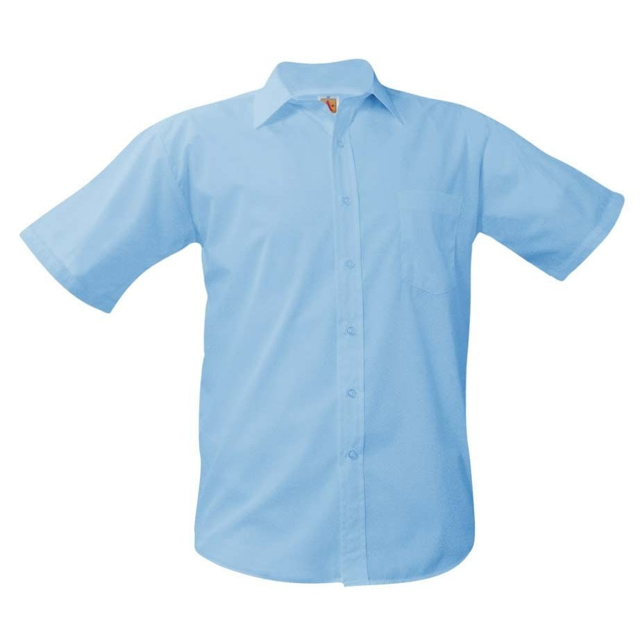 Light Blue Short Sleeve Dress Shirt