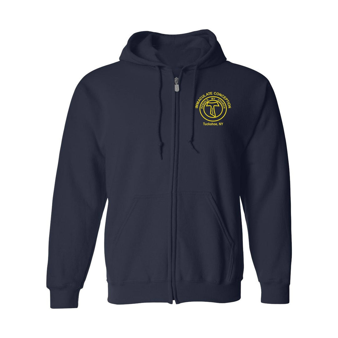 Immaculate Conception School Gym Zip Hoodie w/ Logo