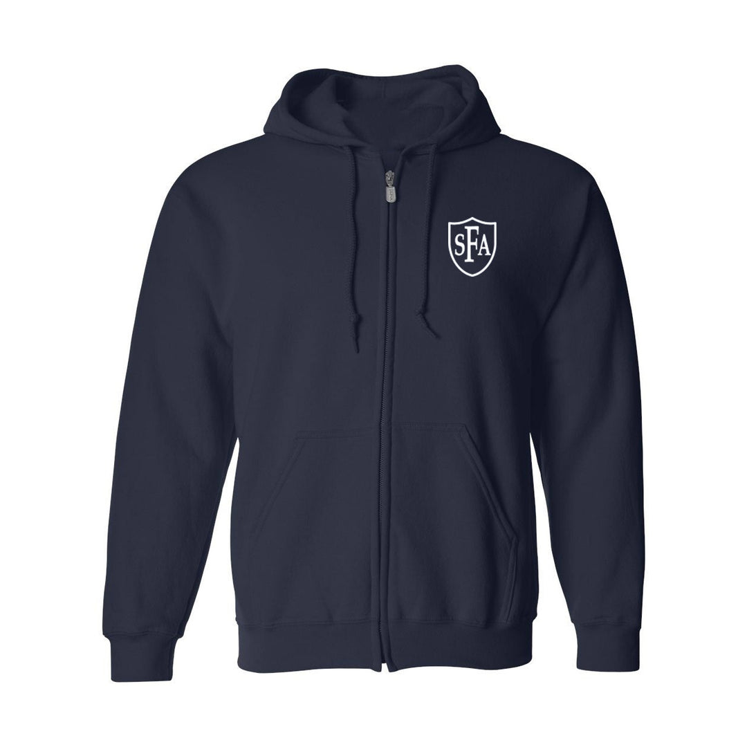 St. Francis of Assisi School Navy Gym Zip Hoodie w/ Logo