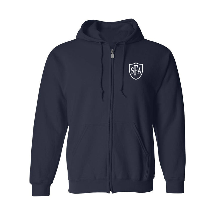 St. Francis of Assisi School Navy Gym Zip Hoodie w/ Logo