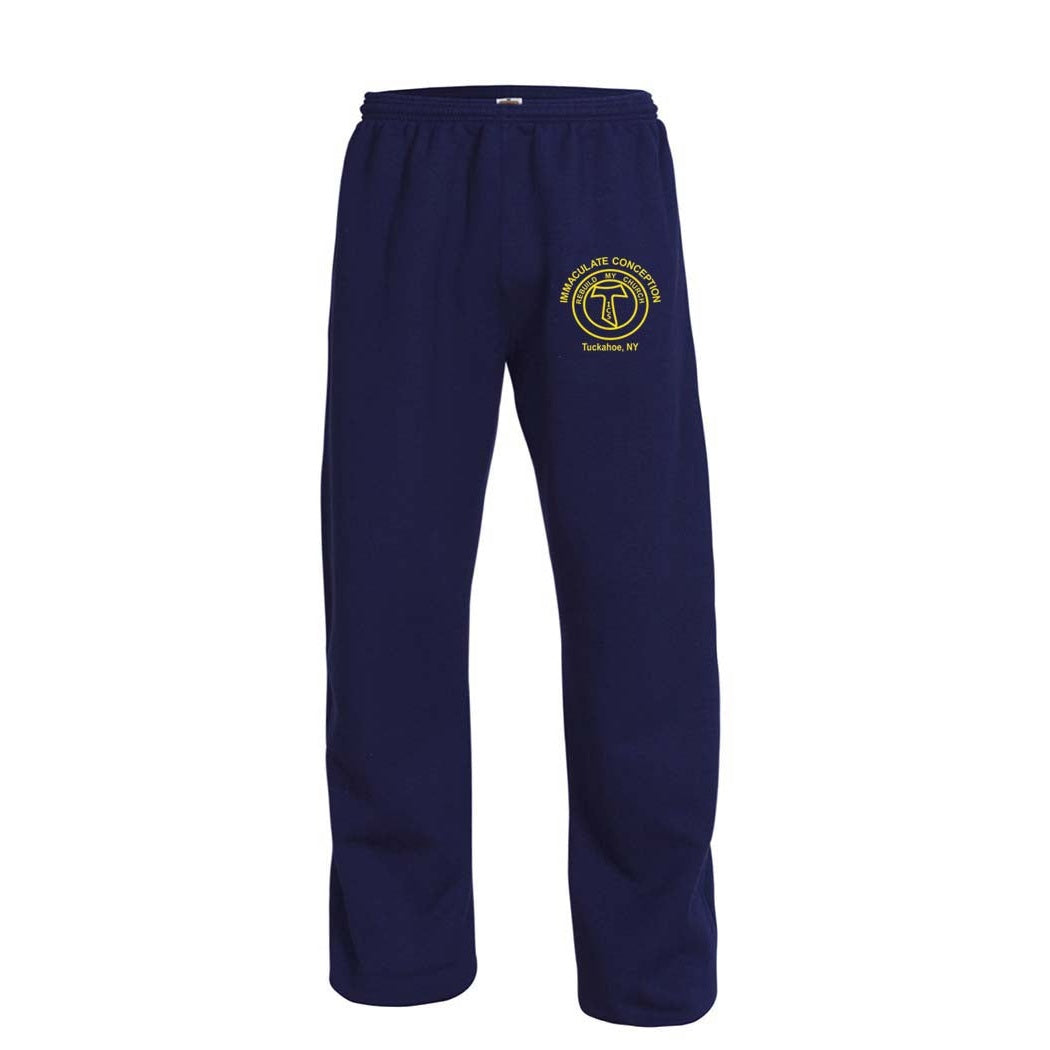 Immaculate Conception School Open Bottom Gym Sweatpants w/ Logo