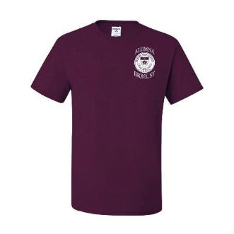 Preston High School Maroon Alumna Short Sleeve T-Shirt w/ Alumna Logo 