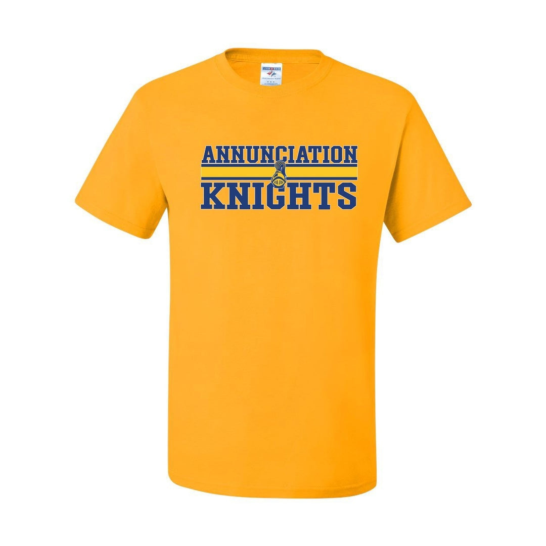 Annunciation School Spirit Short Sleeve T-Shirt w/ Knights Logo 