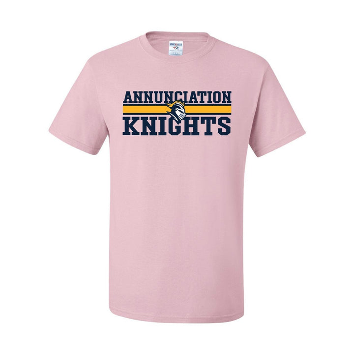 Annunciation School Spirit Short Sleeve T-Shirt w/ Knights Logo 