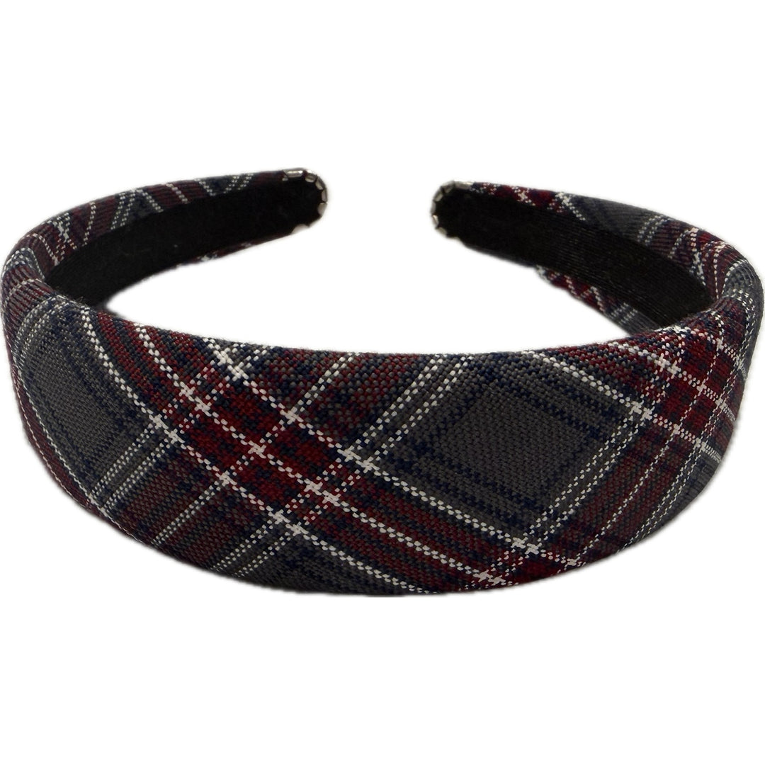 Wide Padded Traditional Plaid Headband