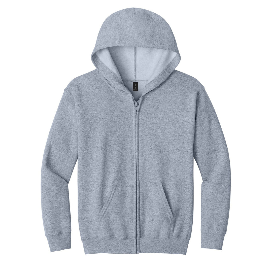 Gildan Sports Grey Heavy Blend Full Zip Hoodie