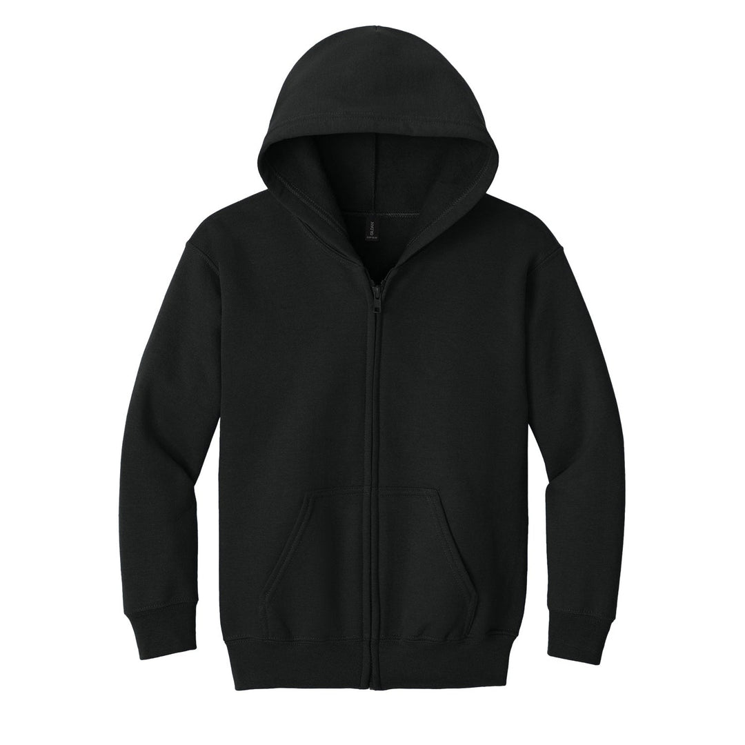 Gildan Black Heavy Blend Full Zip Hoodie
