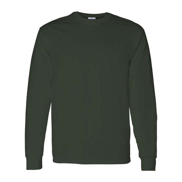 Gildan Forest Green Heavy Cotton Long Sleeve T-shirt