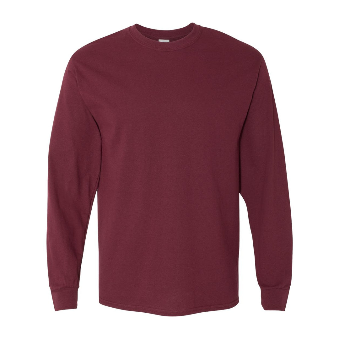 Gildan Maroon Heavy Cotton Long Sleeve T-shirt