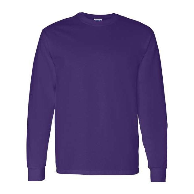 Gildan Purple Heavy Cotton Long Sleeve T-shirt