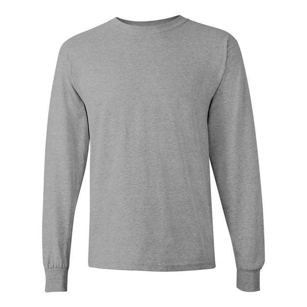 Gildan Sport Grey Heavy Cotton Long Sleeve T-shirt
