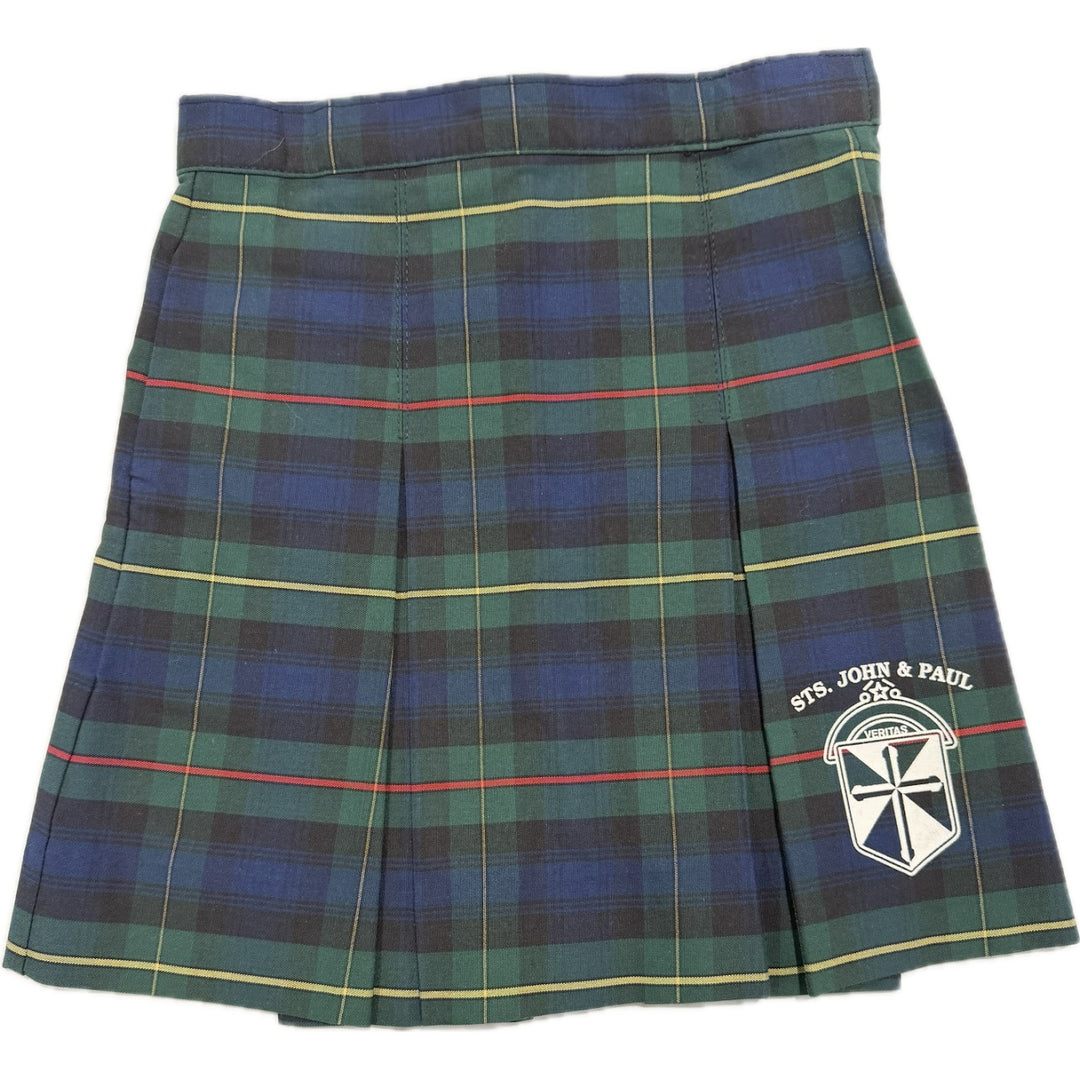 Sts. John and Paul School Plaid Skirt w/ Logo