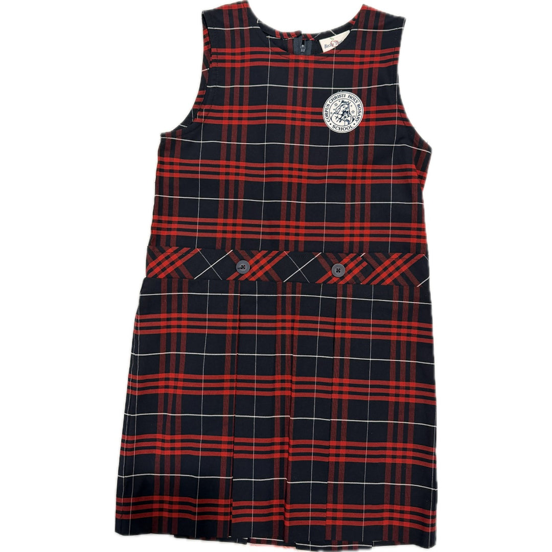 Corpus-Christi-Holy Rosary School Plaid Jumper w/ Logo