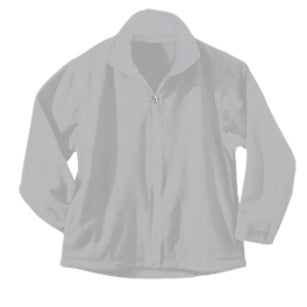 Heather Grey Full Zip Fleece