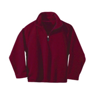 Maroon Half Zip Fleece