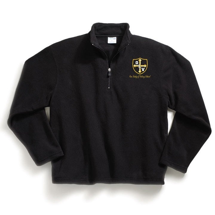 Our Lady of Victory School Navy Half Zip Fleece w/ Logo