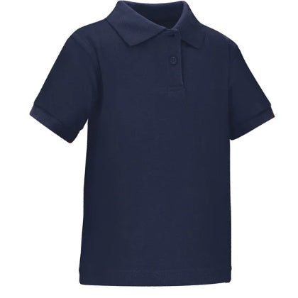 Dark Navy Cotton Short Sleeve Polo