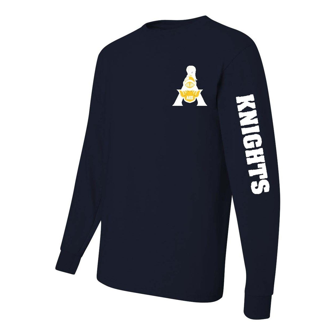 Annunciation School Spirit Long Sleeve T-shirt w/ "A" Logo and Sleeve 