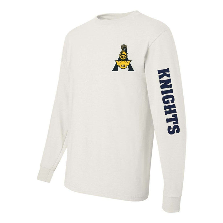Annunciation School Spirit Long Sleeve T-shirt w/ "A" Logo and Sleeve 