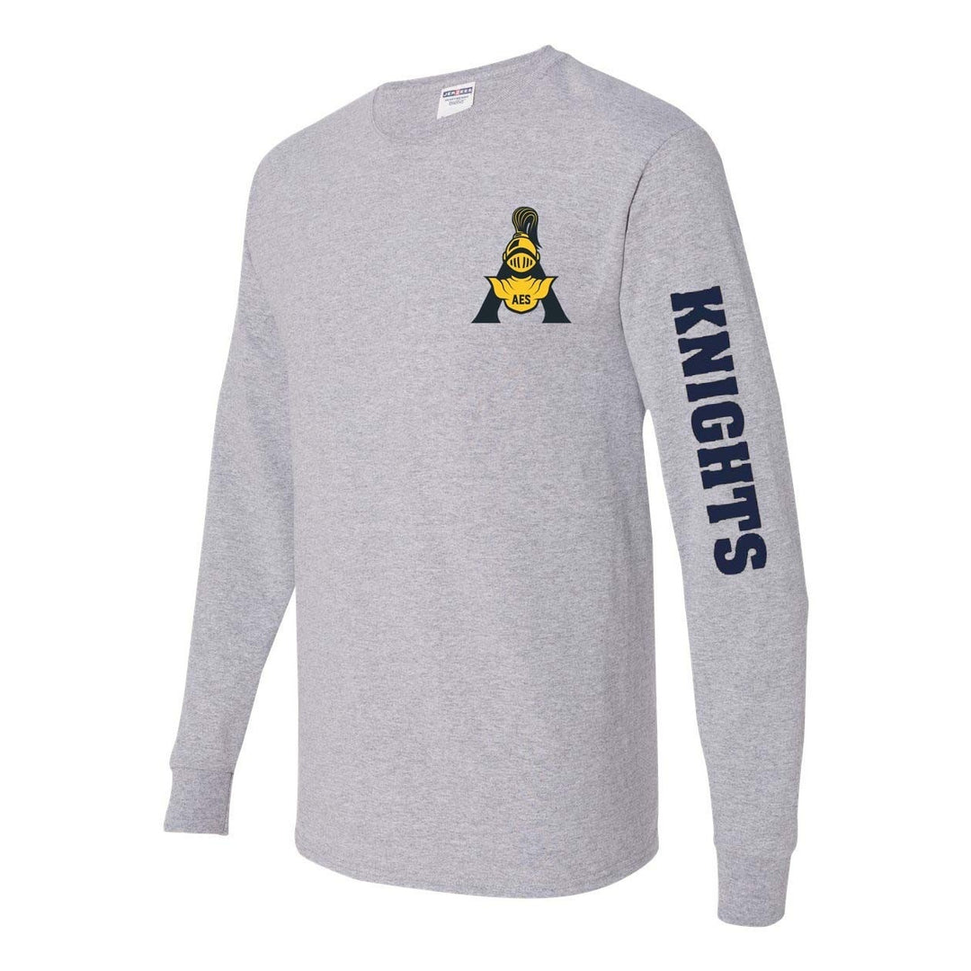 Annunciation School Spirit Long Sleeve T-shirt w/ "A" Logo and Sleeve 