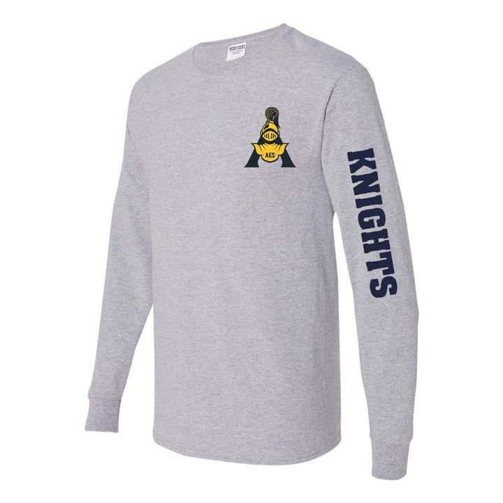 Annunciation School Spirit Long Sleeve T-shirt w/ "A" Logo and Sleeve 
