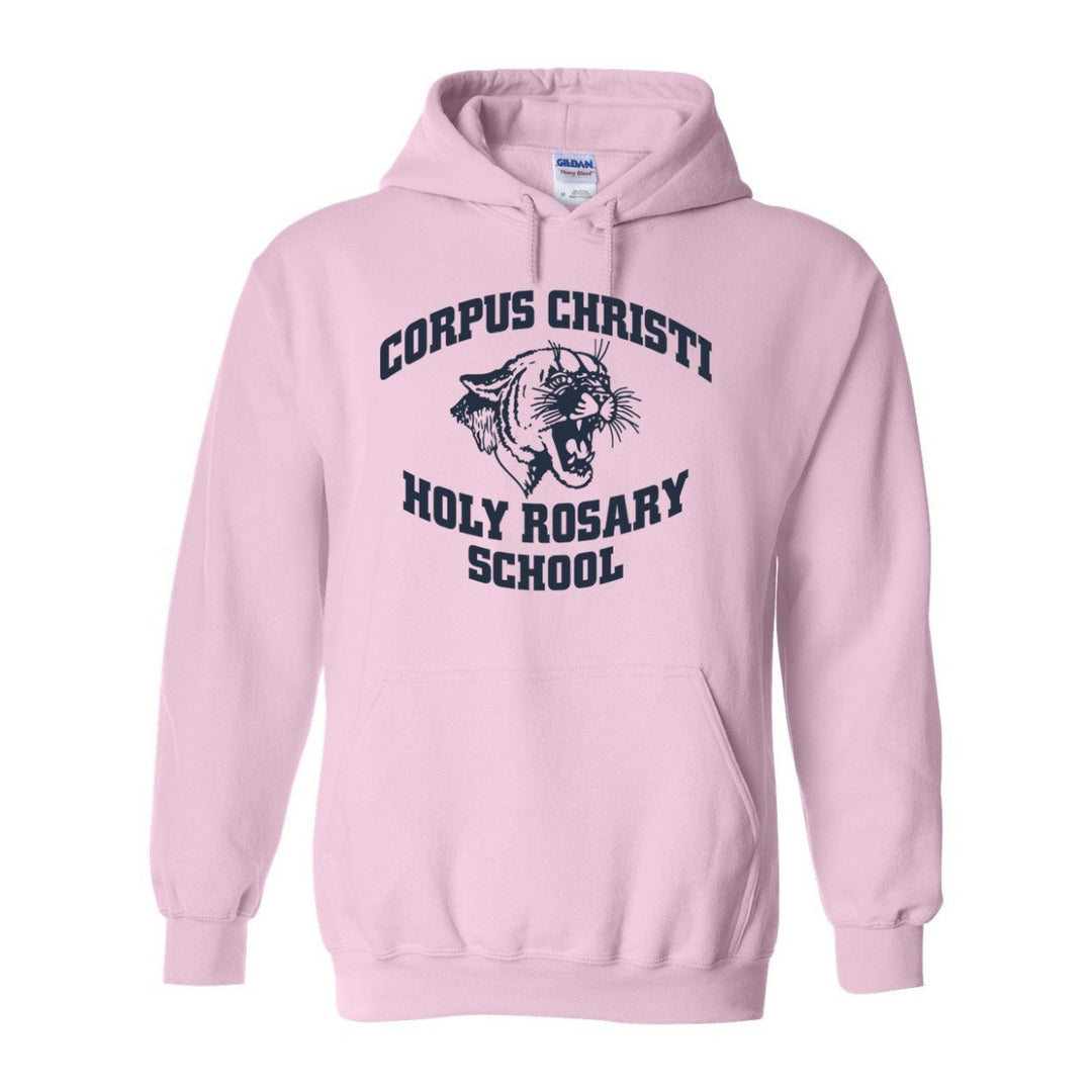 Corpus Christi-Holy Rosary School Spirit Pullover Hoodie w/ Jaguar Logo 