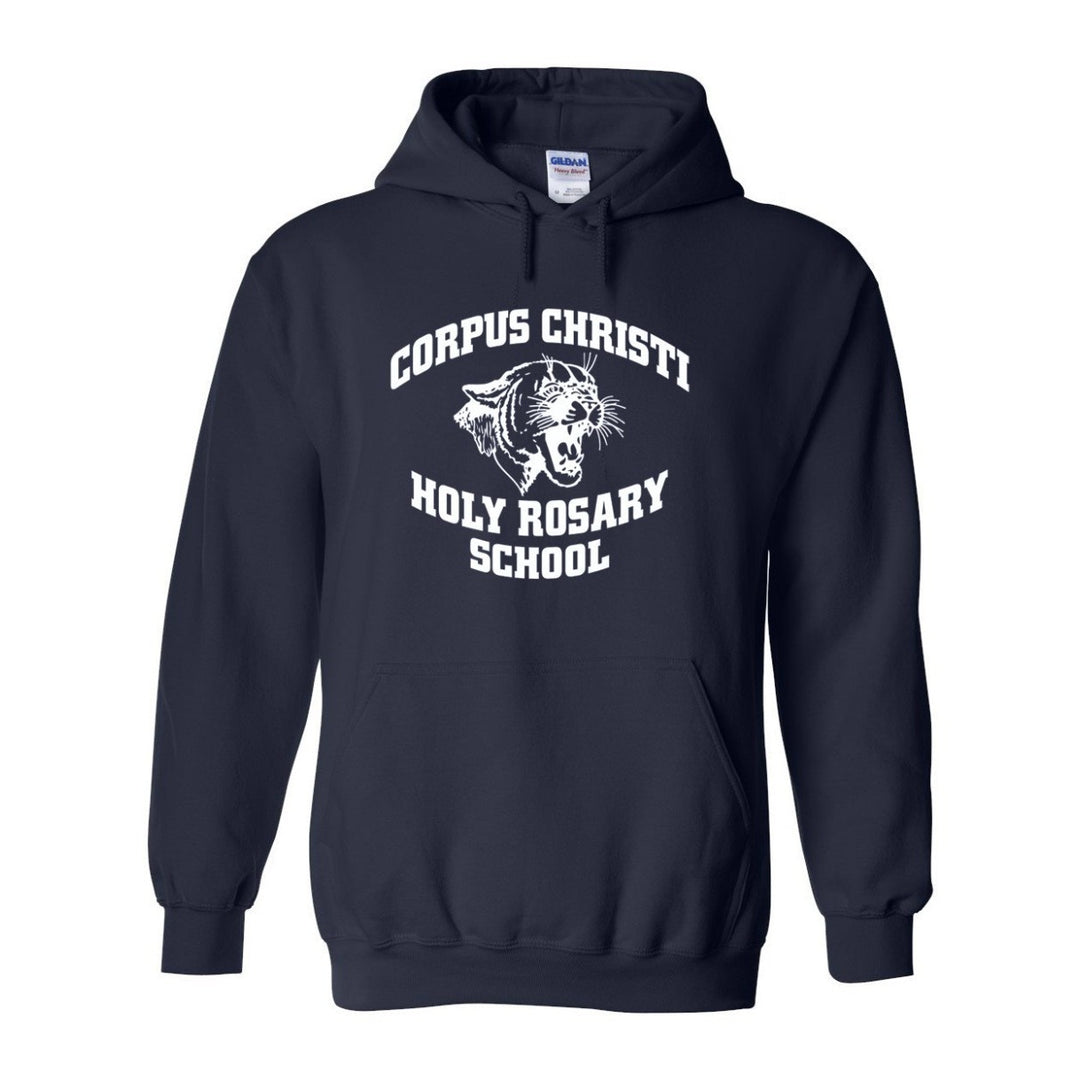 Corpus Christi-Holy Rosary School Spirit Pullover Hoodie w/ Jaguar Logo 