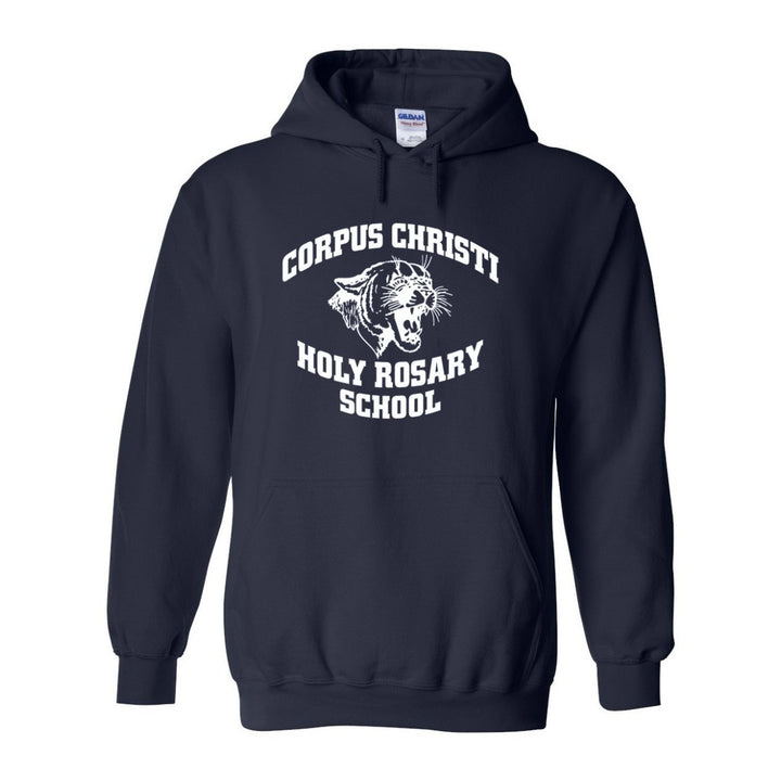 Corpus Christi-Holy Rosary School Spirit Pullover Hoodie w/ Jaguar Logo 