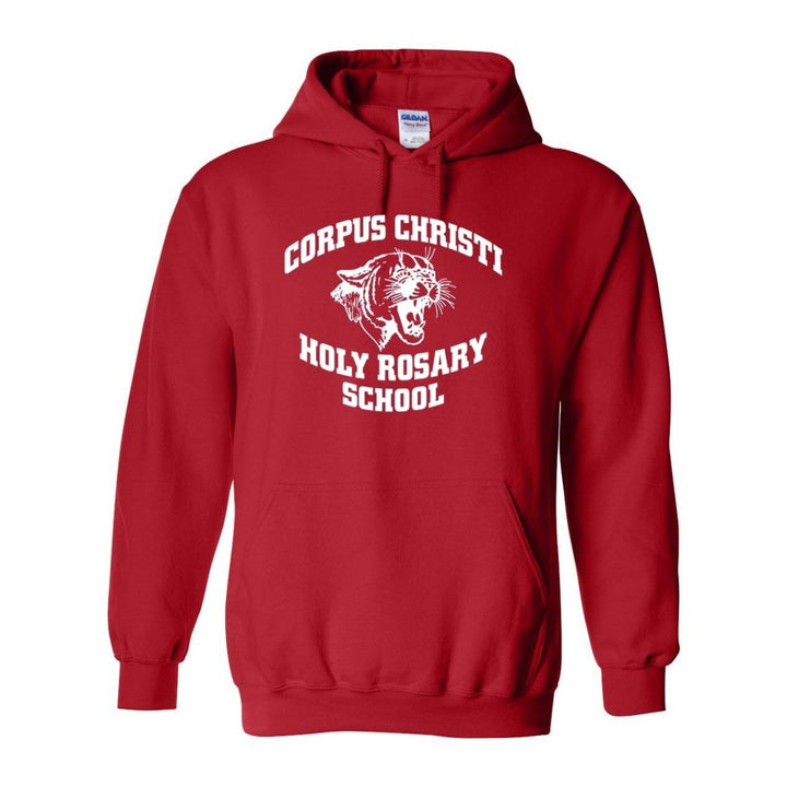 Corpus Christi-Holy Rosary School Spirit Pullover Hoodie w/ Jaguar Logo 