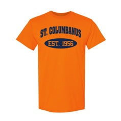 St. Columbanus School Spirit Short Sleeve T-Shirt w/ Est. 1956 Logo 