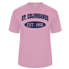 St. Columbanus School Spirit Performance Short Sleeve T-shirt w/ Est. 1956 Logo 