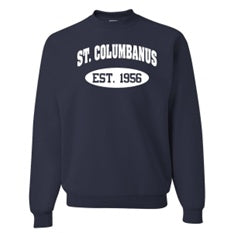 St. Columbanus School Spirit Sweatshirt w/ Est. 1956 Logo 