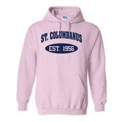 St. Columbanus School Spirit Pullover Hoodie w/ Est. 1956 Logo 
