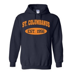St. Columbanus School Spirit Pullover Hoodie w/ Est. 1956 Logo 