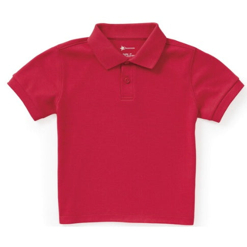Red Short Sleeve Toddler Polo Classroom