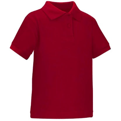 Red Short Sleeve Toddler Polo K-12