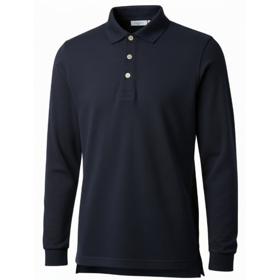Dark Navy Long Sleeve Toddler Polo K-12