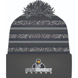 St. Benedict School Spirit Knit Beanie w/ Raven Logo 