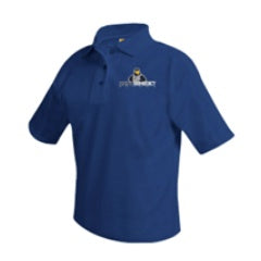 St. Benedict School Spirit Short Sleeve Polo w/ Raven Logo 