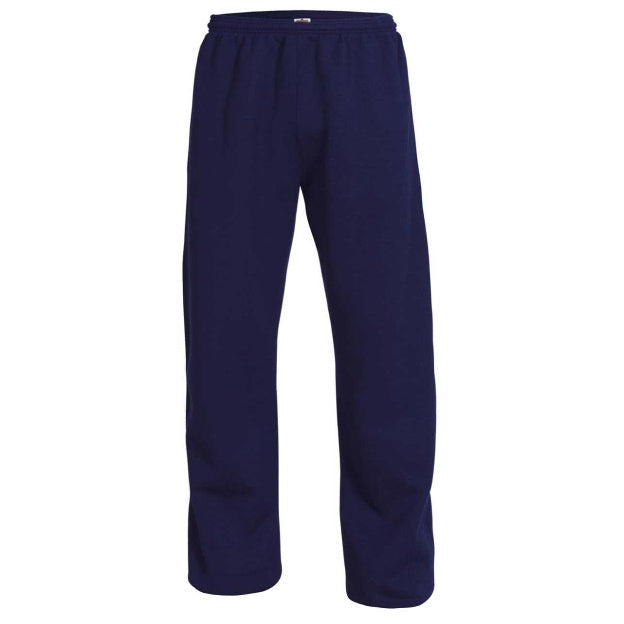 Navy Open Bottom Sweatpants with Pockets